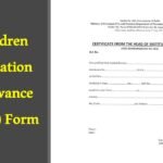 Children Education Allowance (CEA) Form