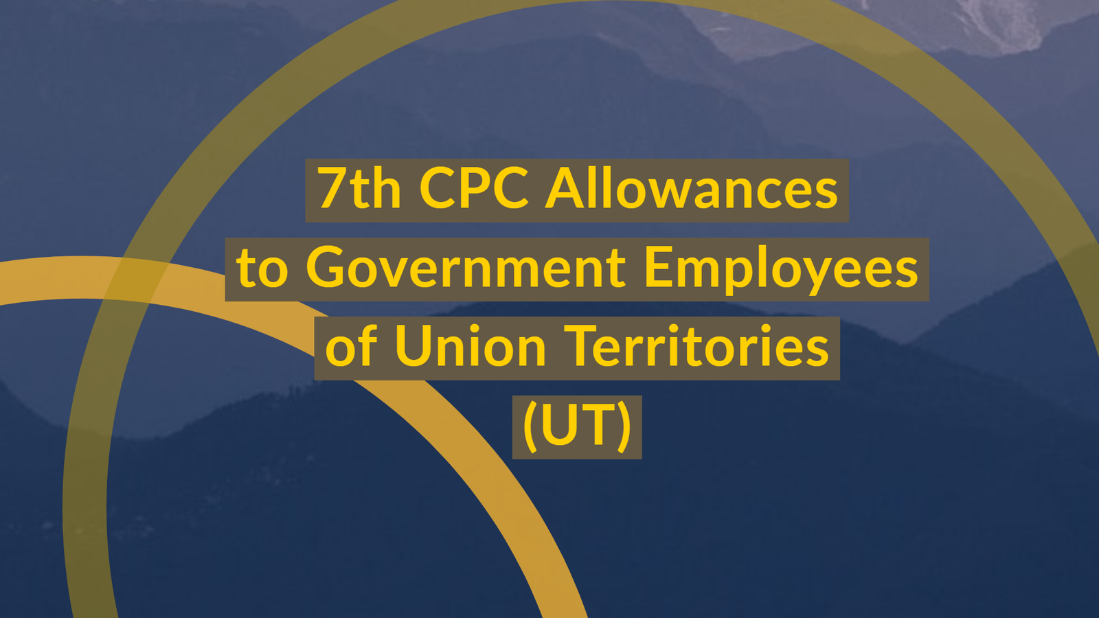 7th CPC allowance to UT Employees