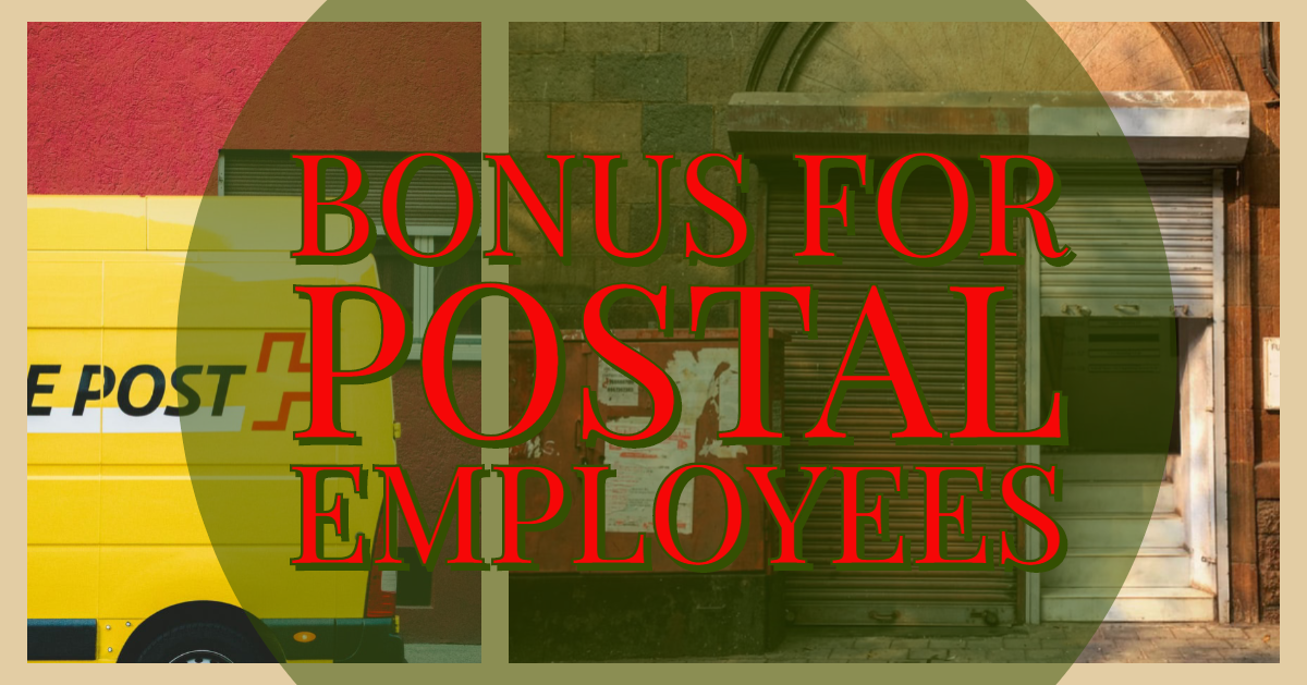 Bonus for Postal Employees