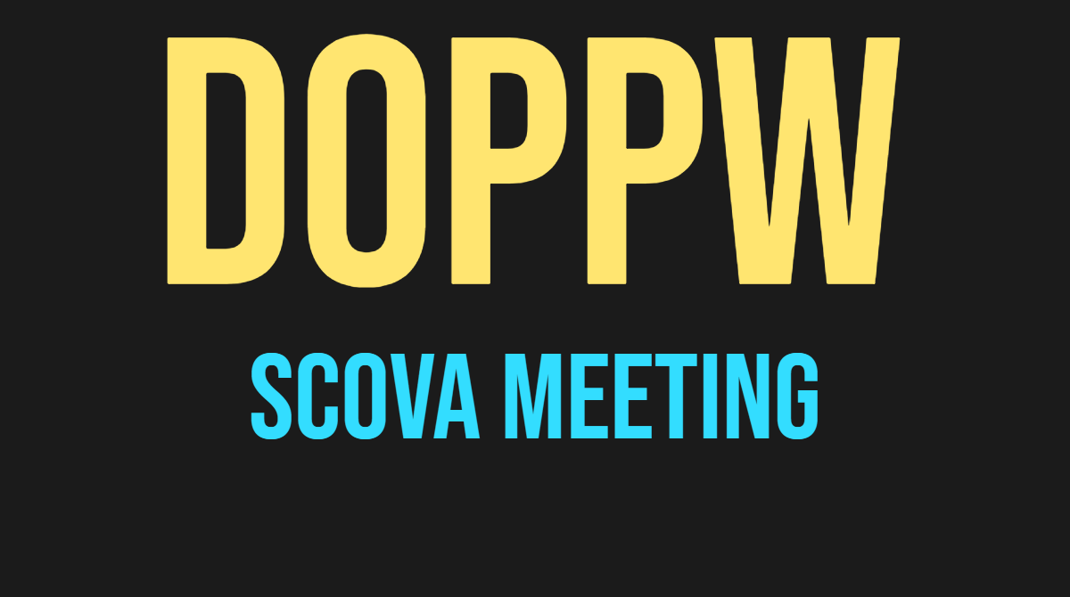 SCOVA Meeting Doppw Order