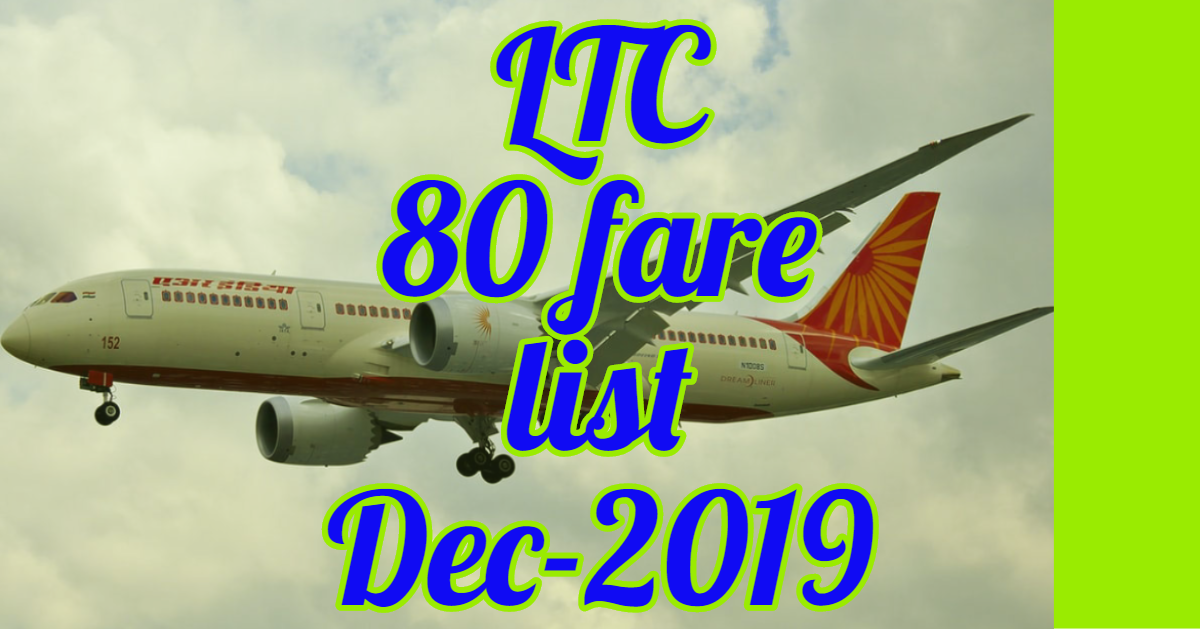 Ltc 80 fare list dec-2019