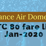 Alliance air fare list Jan-2020