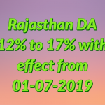Rajasthan DA July 2019