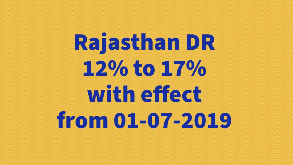 Rajasthan DR July 2019