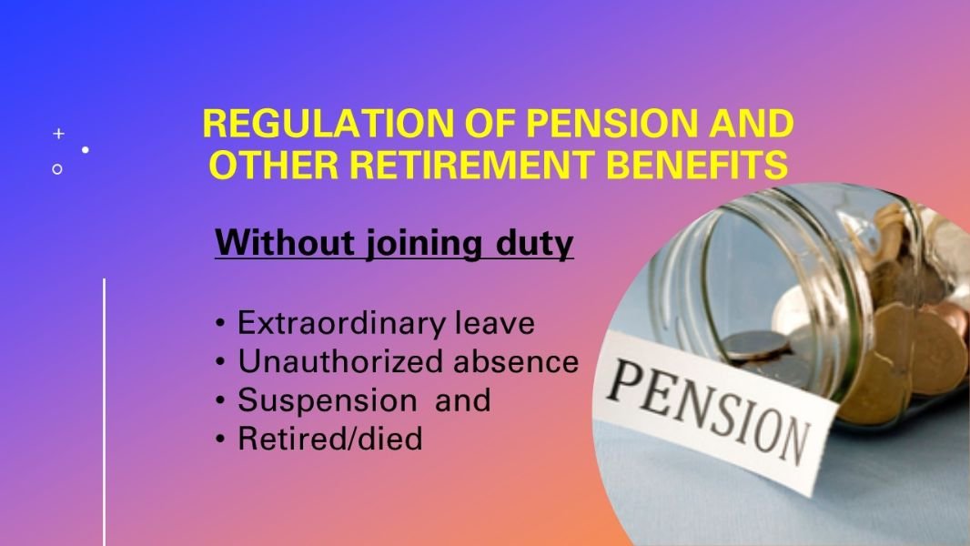 Regulation of pension and other retirement benefits