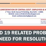 Covid 19 related problems –need for resolution
