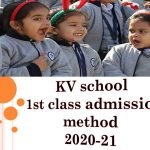 KV School 1st Class admission