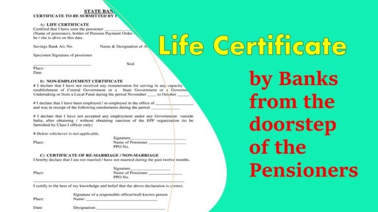 Obtaining of Life Certificate by Banks from the doorstep of the pensioners.