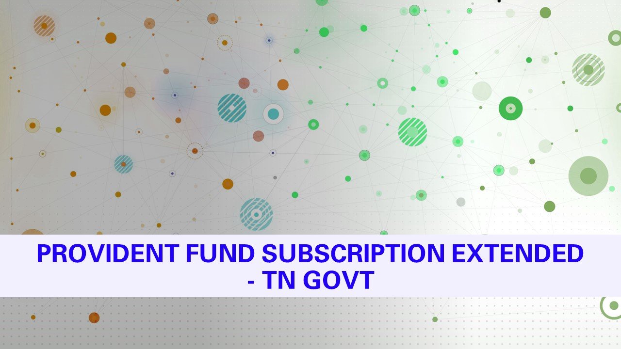 TN Govt PF Subscriber