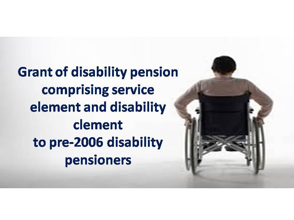 pre-2006 disability pebsioners