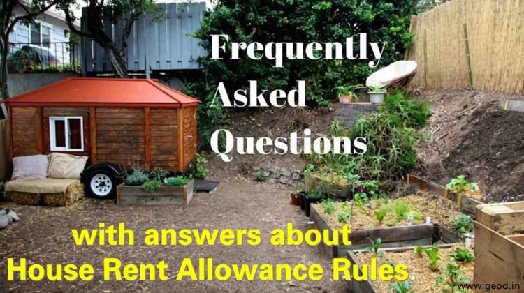 FAQs house rent allowance rule