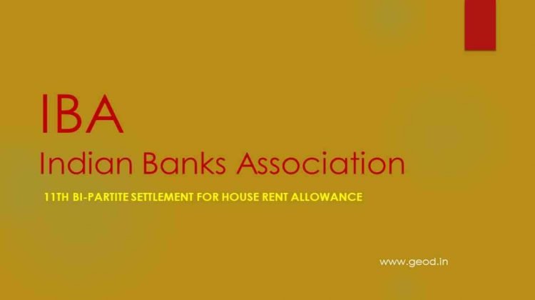 11th Bi-Partite Settlement for House Rent Allowance