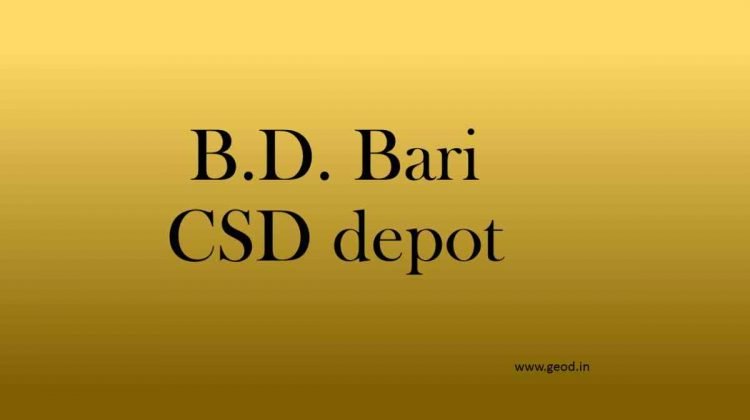 B.D. Bari CSD depot