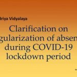 KVs Clarification absence during COVID-19
