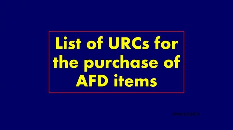 List of Nominated URCs in India