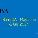 Bank DA May, June & July 2021