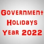 Government Holidays During The Year 2022