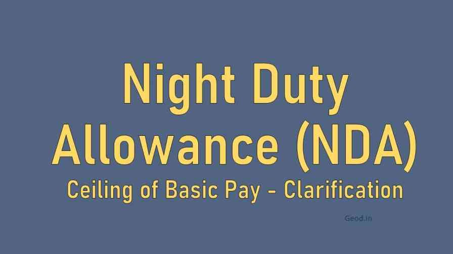 Night Duty Allowance Railway PDF Download
