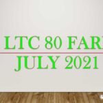 Air India LTC 80 Fare List July 2021