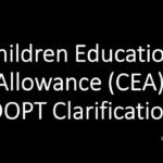 Child Education Allowance latest DOPT Order