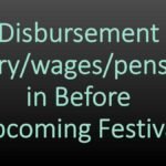 Disbursement salary/wages/pension in Before Upcoming Festival