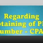 Regarding Obtaining of PPO Number - CPAO