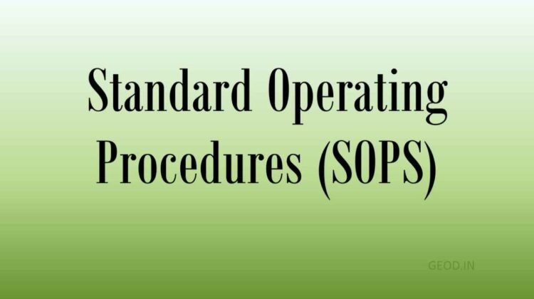 Standard Operating Procedures (SOPS) - DOPT