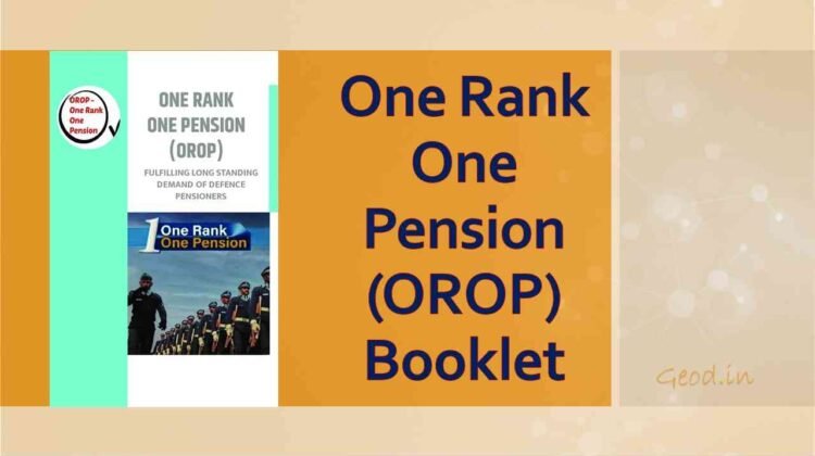 One Rank One Pension (OROP) Booklet