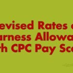 Revised Rates of Dearness Allowance - 5th CPC Pay Scale