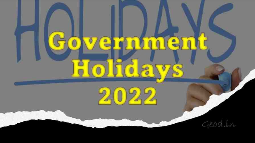 [PDF] Telangana Government Holidays for The Year 2022 Download PDF